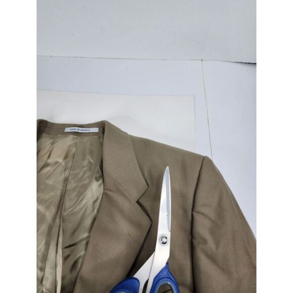 YSL Yves Saint Laurent Men Surgical Cuff Blazer Brown Jacket‎ 38 Made In France - Picture 10 of 16